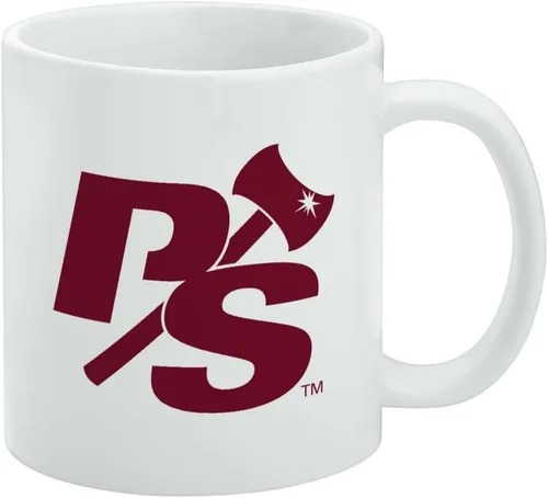 Miniatura 413 de Taza de cerámica con logotipo principal de Marshall, tazas originales para regalo para café, té y bebidas calientes, 11 oz, blanca