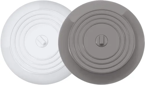 VIGOR PATH Juego de 2 tapones de silicona para bañera – Tapones de fregadero de 5.9 pulgadas – Cubiertas planas de drenaje de bañera, captador de