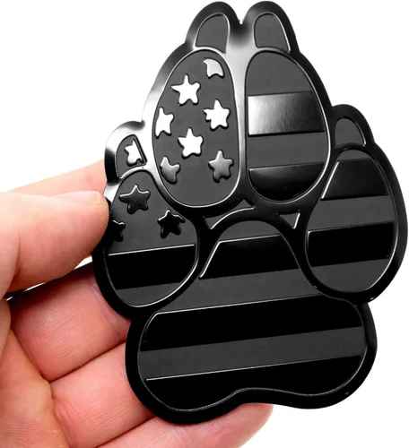 Miniatura 4 de Emblema de guardabarros de metal para autos, camiones (3 x 4 pulgadas, negro)