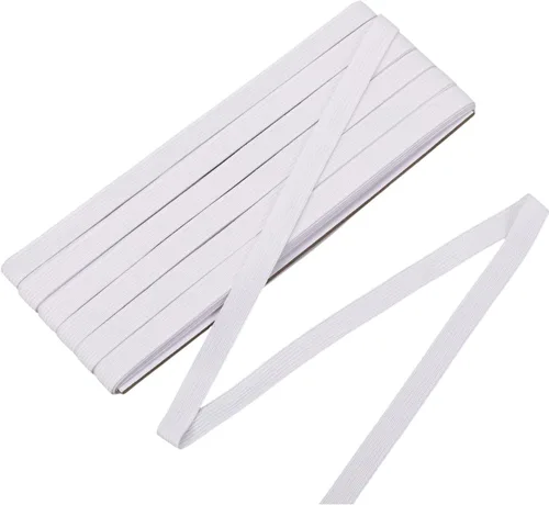Miniatura 10 de Shappy Banda elástica para coser de punto de 1/2 pulgada x 11 yardas (beige)