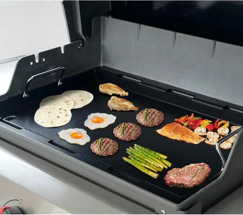 Miniatura 7 de Stanbroil Placa de Plancha Completa para Parrilla de Gas Weber Spirit 200 Series de 2 Quemadores, Placa Plancha de Superficie Plana Antiadherente