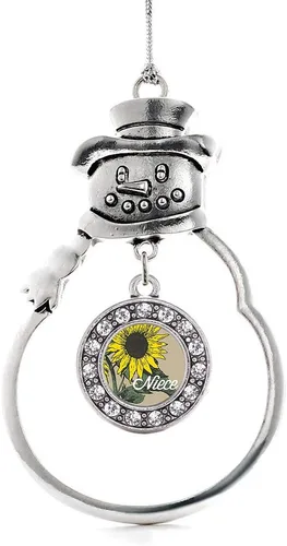 Miniatura 106 de Inspired Silver - Roller Queen - Adorno de Navidad plateado - Adorno circular para árbol de Navidad con circonita cúbica - Decoración colgante