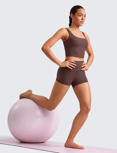 Miniatura 81 de CRZ YOGA Butterluxe - Pantalones cortos de ciclismo de cintura alta para mujer, 2.5 pulgadas, yoga, entrenamiento, elastano, correr, voleibol