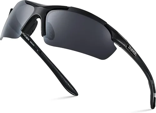 Miniatura 12 de Lentes de sol polarizados deportivos para hombres y mujeres, con diseño envolvente, UV400, para correr, béisbol, sóftbol, ciclismo, conducción