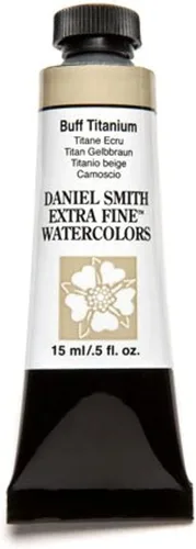 Daniel Smith 284600009 tubo de pintura acuarela extra fina de 15 ml, Buff Titanium, 0.5 Fl Oz (paquete de 1)