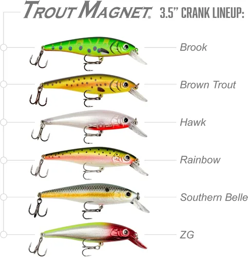 Miniatura 4 de Trout Magnet Trout Crank Top Water Fishing Bait, Runs 2-4 Feet Depth with Small Rattles for High Effectiveness, Great Fishing Lure for Freshwater zg