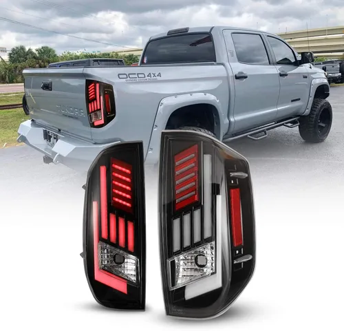 Miniatura 9 de WOLFSTORM Luces Traseras LED Compatibles con Toyota Tundra 2014-2021, Reemplazo de Conjunto de Luces Traseras para Toyota Tundra Pickup, Lente Lente
