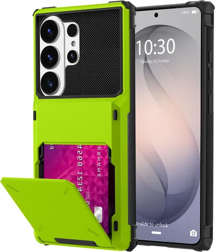 Miniatura 62 de Funda tipo cartera para Samsung Galaxy S22 Ultra con 4 ranuras para tarjetas de crédito a prueba de golpes, funda híbrida de protección reforzada
