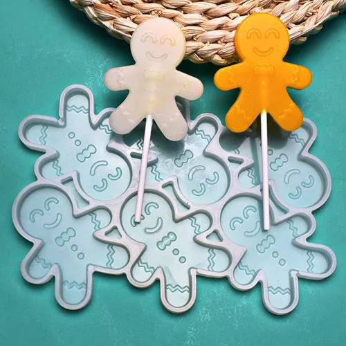 Miniatura 12 de mostsom Moldes de silicona Love para piruletas de chocolate y dulces, molde para fondant de azúcar, paletas, galletas, utensilios para hornear, sin