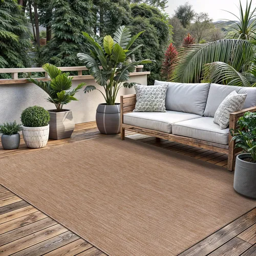 Miniatura 10 de Alfombra Lavable para Interiores y Exteriores 8x10 Resistente a la Intemperie Alfombras de Área Modernas de Yute Sólido para Porche Terraza Balcón