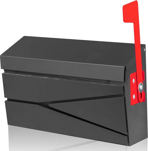 Miniatura 8 de Ydocabinit Buzón de montaje en pared, buzón de gran capacidad para casa, caja de correo metálica de acero galvanizado a prueba de óxido, buzones