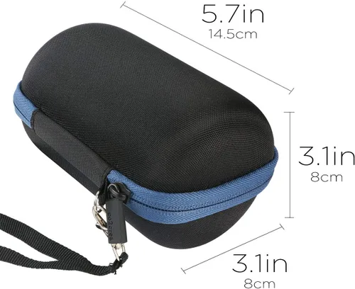 Miniatura 4 de co2CREA Funda de viaje rígida de repuesto para Sony SRS-XB100 SRS-XB12 SRS-XB13 Altavoz Bluetooth portátil extra Bass (funda negra + interior azul)
