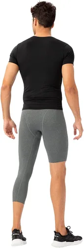 Miniatura 33 de Pantalones de compresión de 3/4 de una pierna para hombre, mallas de baloncesto atléticas para correr, leggings deportivos de capa base capri
