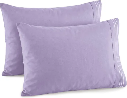 Miniatura 11 de Elegant Comfort Juego de fundas de almohada de 2 piezas de calidad hotelera, lujosas y suaves fundas de almohada de calidad egipcia de 1500 hilos