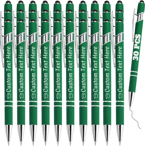 Miniatura 46 de Bolígrafos personalizados con grabado de nombre personalizado, bolígrafos de punta de lápiz con punta de lápiz personalizada, bolígrafos de Azul