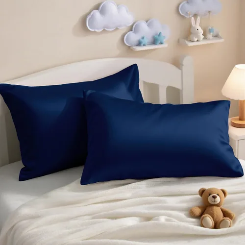 Miniatura 21 de NTBAY - Fundas de almohada de algodón egipcio para niños pequeños - Juego de 2 - Fundas de almohada de viaje - Fundas de 13x18 pulgadas de algodón
