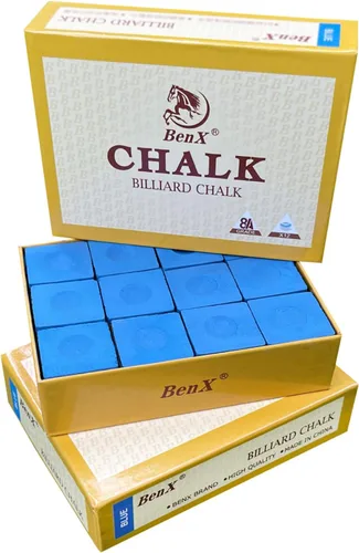 Miniatura 7 de Paquete de 24 tizas para taco de billar (2 x 12 cajas), cubos de tiza de billar azul, fórmula de alto agarre, grado de torneo profesional