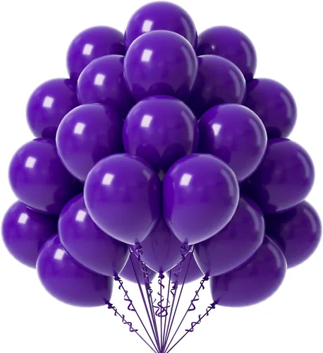 Miniatura 19 de FOTIOMRG - Globos negros de 12 pulgadas, paquete de 50 globos de fiesta negros de buena calidad para cumpleaños, graduación, baby shower, Halloween
