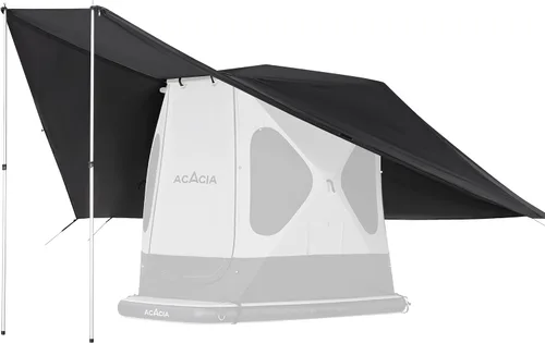 Miniatura 10 de ACACIA Toldo para 2 a 3 personas para sistema de campamento Space Acacia, PU2000 Lona impermeable para campamento de 4 estaciones, lona resistente