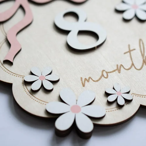 Miniatura 7 de Señal de hito mensual para bebé, hito mensual del bebé de 1 a 12, hito del mes para bebé, hito del mes del bebé, accesorios de fotografía para B11