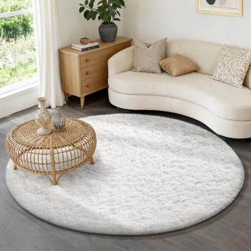 Miniatura 189 de Ophanie Alfombra Verde de Césped, Alfombras de Área para Dormitorio, Alfombra Shag Esponjosa de 4x6 pies, Suave Peluda Afelpada Linda para Niños 7