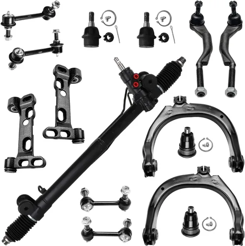 Miniatura 55 de Detroit Axle - Kit de suspensión frontal de 16 piezas para RWD Chrysler 300 Dodge Charger Challenger Magnum 6 brazos de control con rótulas 2