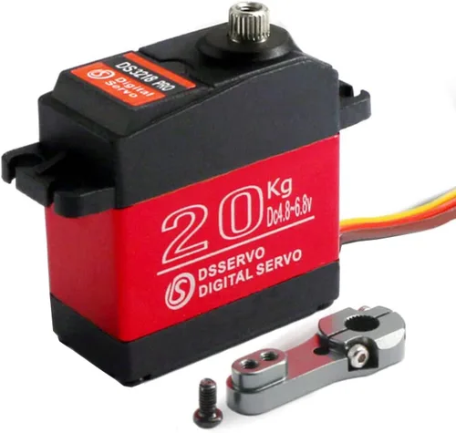 Miniatura 12 de ZOSKAY Servo de alto par de engranaje de metal estándar digital 25KG/0.13S 6.8V para autos RC 1/8 1/10 (ángulo de control 180)