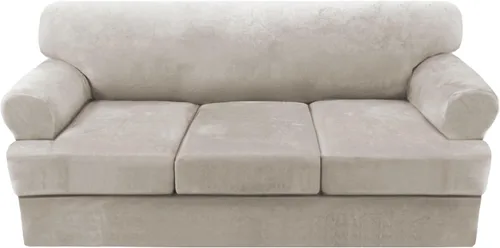 Miniatura 77 de H.VERSAILTEX Funda para sofá de 2 piezas, fundas para sillón con cojines en forma de T, funda para sofá de terciopelo grueso, protector de muebles