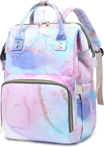 Miniatura 7 de Mochila de pañales de dinosaurio para niñas y niños, impermeable, grande, para mamá