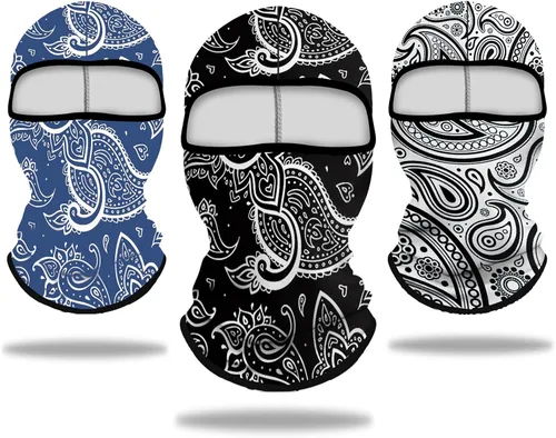 Miniatura 15 de Pasamontañas Máscara Estampado 3D Máscara de Cara Completa Polaina de Cuello Refrescante Protección Solar Cubierta Facial Máscara Resistente al