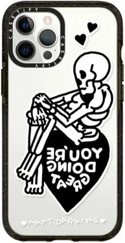 Miniatura 14 de Funda CASETiFY Impact para iPhone 12 Pro Max - Blanco Nubes - Negro Claro Nubes Blancas
