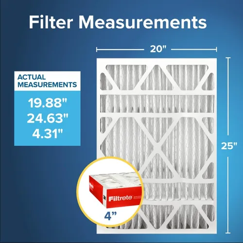 Miniatura 2 de Filtrete Filtro de aire MERV 11 de 20 x 25 x 4 pulgadas, defensa contra micro alérgenos MPR 1000, paquete de 2 unidades, se adapta a Honeywell