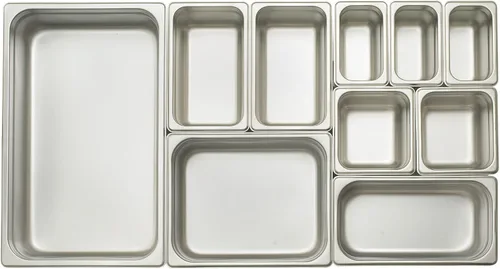 Miniatura 3 de Winco Bandeja de vapor antiatascos de 4 pulgadas, mitad, calibre 24