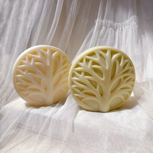 Miniatura 2 de Cestony Moldes de silicona 3D del árbol de la vida para hacer velas, pilar de resina, aromaterapia, cera de yeso, jabón, muestras de flores, arcilla