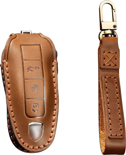 Miniatura 10 de SANRILY Funda inteligente para llave Porsche 2019 2020 con control remoto sin llave de protección completa