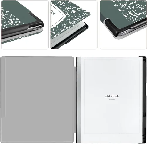 Miniatura 2 de Funda para Remarkable 2 Tablet de Papel 10.3" Lanzada en 2020, Funda de Libro Folio Protectora Liviana y de Carcasa Dura con Soporte de Lápiz Libro
