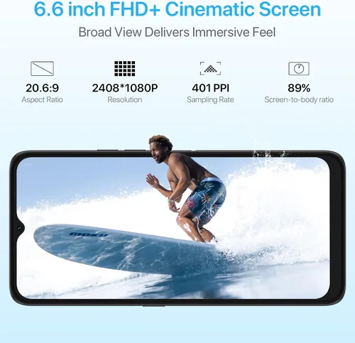 Miniatura 5 de UMIDIGI Teléfono celular desbloqueado F3 Pro 5G, Android 13, 12 (6+6) GB+128GB, cámara principal de 48MP, pantalla FHD+ de 6.6", procesador