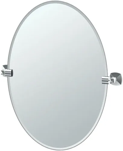 Miniatura 9 de Gatco 4149SM Jewel Espejo rectangular sin marco, cromo, 24 pulgadas de alto