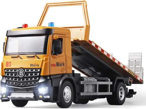 Miniatura 8 de OANMYJJO Juguetes de excavadora para niños, modelo de excavadora de metal fundido a presión, con sonido simulado y luz, juguetes de excavadora