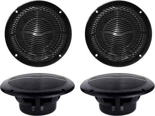 STUDIOFINIX Altavoces marinos impermeables de 6.5 pulgadas, 2 vías, 240 vatios, montaje empotrado, audio estéreo, perfecto para barco, ATV, UTV,