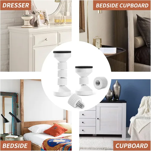 Miniatura 5 de dadop Marco de cama ajustable roscado, herramienta antivibraciones para cama, topes de cabecero, cabeceros de noche que evitan que se aflojen