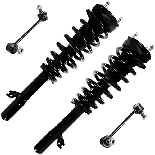 Miniatura 88 de Detroit Axle - Kit de 4 piezas RWD Puntales Delanteros Barras Estabilizadoras para Ford F-150 2021 2022 2023 2024, 2 Puntales con Resorte Helicoidal