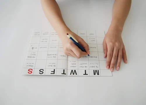 Miniatura 4 de JSTORY, planificador mensual mediano, sin fecha, para todo el año, papel grueso premium, ecológico, encuadernado con costura A5, 16 meses, 150 g/m²