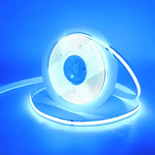 Miniatura 7 de COB - Tira de luces LED, 1.6 ft/1.6 pies, flexible, flexible, flexible, flexible, tira de luces LED COB DC 5V 320 LEDs/m, blanco cálido, 3000 K