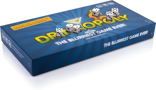 Drinkopoly – El Rey de los Juegos de Beber – Juegos Combinados de Mesa/Tablero para Fiestas de Adultos y Estudiantes con 50 Tarjetas de Expansión