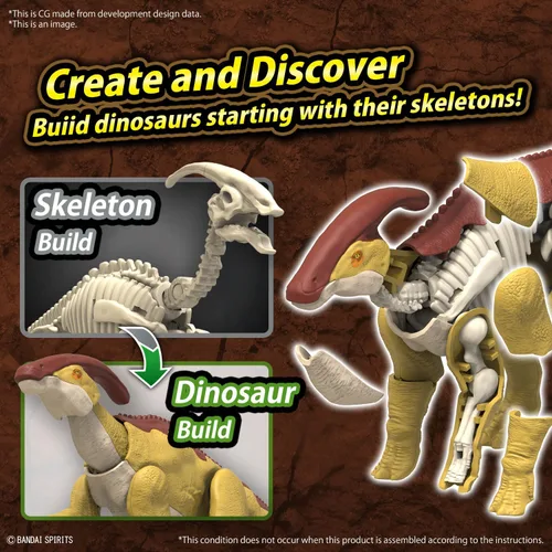 Miniatura 6 de Bandai Hobby - Plannosaurus - #09 Parasaurolophus Dinosaur Model Kit