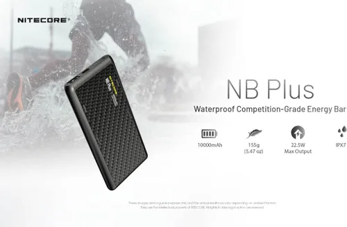 Miniatura 7 de Nitecore NU25 MCT UL - Linterna frontal ultraligera de 400 lúmenes y banco de energía de 10000 mAh, USB-C recargable para campamento, mochileros