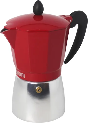 Miniatura 10 de IMUSA USA B120-43V, Cafetera de expreso de aluminio para estufa de 6 tazas, plateada
