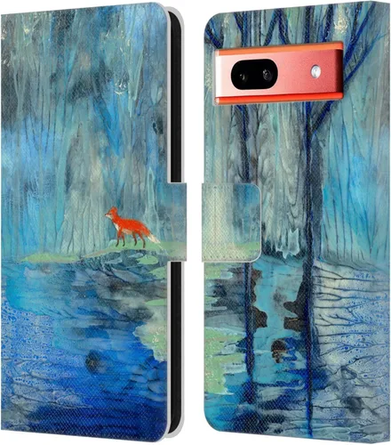 Miniatura 14 de Head Case Designs Officially Licensed Wyanne Half Light Nature 2 Leather Wallet Case Compatible with Google Pixel 7a
