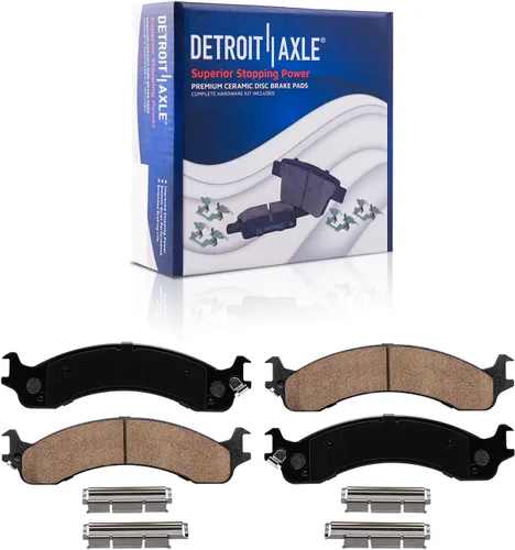 Miniatura 28 de Detroit Axle - Kit de freno delantero para Ford 2000-2005 Excursion 1999-2004 F-250 F-350 Super Duty Pinza de freno de disco con soporte Pastillas